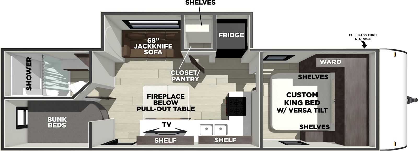 Wildwood 260ICE Floorplan
